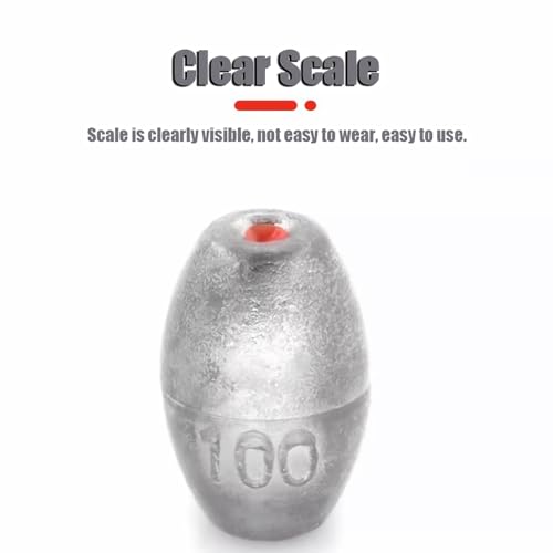 SCHAAN Pesos de Pesca, Chumbadas Para Pesca de Bagres, Pesos Em Forma de Ovo Em Chumbo Para Água Doc