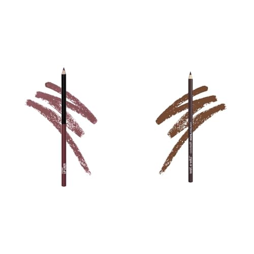 wet n wild Color Icon Lip Liner Plumberry 0.04 Ounce 715 & Eyeliner Pencil Simma Brown Now! (Packaged)