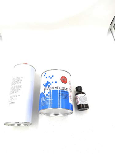 tripack kit colla riparazione gommoni neoprene colla da 850 gr, attivatore dal 100 ml+ solvente da 1 lt