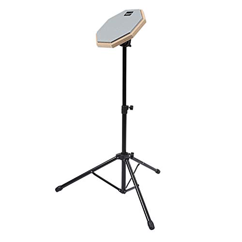 Cuasting 8 Inch Grijs Rubber Houten Stom Drum Praktijk Training Drum Pad met Stand voor Percussie Instrumenten… - Image 5