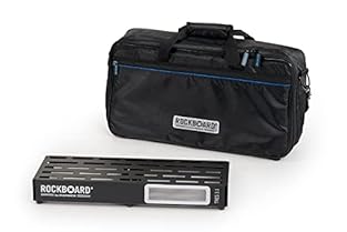 pedalboard with gig bag Pedal board: colour: black (powder-coated) Material: aluminiumfor 5 to 10 effects pedals (depending on size) slotted surface design for easy pedal mountingmounting point for Rockboard LED Light (not included) Width: 522mmDepth...