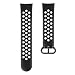 Produktbild Hama Fitbit Uhrenarmband 22 mm (verstellbares Ersatzarmband f. Smartwatch Versa 3, Versa 4, Sense, Sense 2, Sportarmband atmungsaktiv zum Tauschen, Silikon Wechselarmband, Edelstahl Knopf) schw./grau