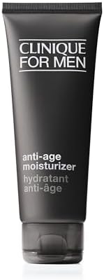 Clinique For Men Daily Anti-Age Face Moisturizer With Hyaluronic Acid, Vitamin E + Glycerin | Combats Lines, Wrinkles + Dullness | Hydrating + Brightening | Lightweight, 3.4 Fl Oz