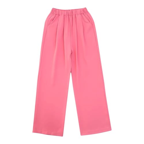 Teen Girls Wide Leg Dress Pants Soft Stretchy Baggy Sweatpants Tween Kids High Waist Casual Joggers Un𝐢form Pants