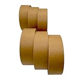 Earthshopp Kraft Paper Tape - Biodegradable & Recyclable, Plastic-Free Eco-Friendly Packaging, Writable & Hand-Tearable, Strong Adhesion for Packaging & DIY Projects - 6 Pack - 1.5 Inch