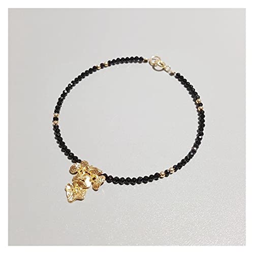 Bracelet 925 perle labradorite spinelle améthyste brillant 3mm - 7