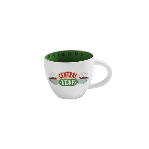 Pyramid International Taza de Café Grande Central Perk, cerámica, Blanco, Talla Ãšnica