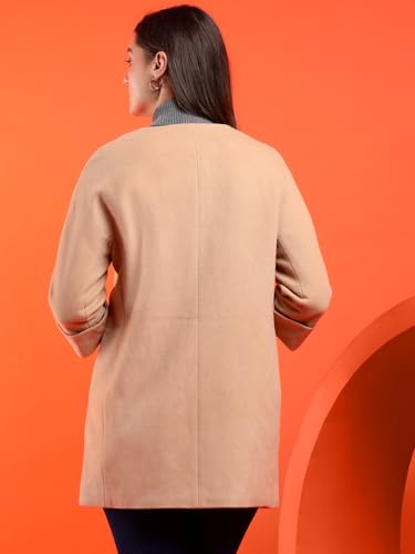 Image of KOTTY Womens Cotton Blend Standard Length Elegant Style Coat - Classic Style with Modern Detailing