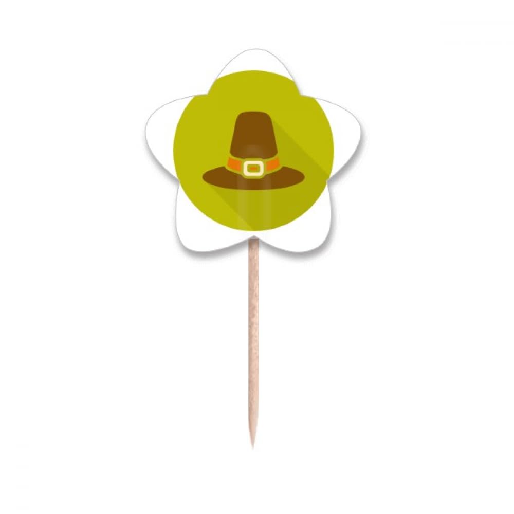 Cupcake picks Thanksgiving chapeau formel drapeau étoile pour gâteau fête