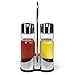 LS Kitchen - Set de Vinagrera y Aceitera - Acero Inoxidable y...