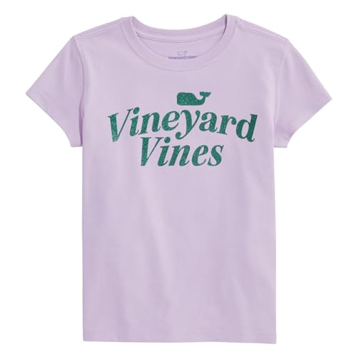 vineyard vines Girls' Glitter Short-Sleeve Tee