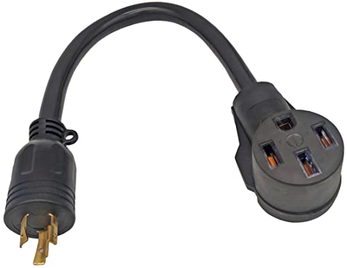 Fullsky FC-EVL5245 Male to Female 3 Prong to 4 Prong EV Charge Adapter – NEMA L5-20P to 14-50R, 20A to 50A Output, 20Amp 125Volt (Only for EV use)