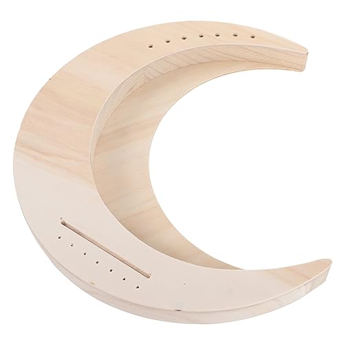 Toddmomy Wooden Lyre Harp Diy Musical Instrument for Ages Unfinished Surface for