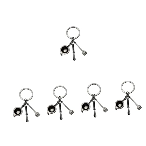 Porte-clés créatif en alliage de zinc Holibanna lot de 5 pièces pour clés