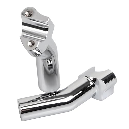 Rehausseurs guidon 1 pouce pullback chrome pour moto custom Glide