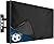 Outdoor TV Cover 52 to 55 Inch Weatherproof, Waterproof Outside TV Covers Heavy Duty 600D Oxford TV Covers Outdoor TV Screen Protectors Shield with Full Zippers and Velcro for Flat Screen Outdoor TVs