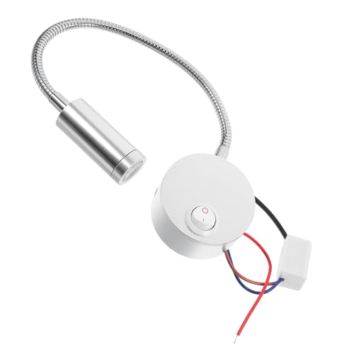 Outanaya Flexible Arm LED Wall Light Warm White Bedside Lamp with Switch Reading Light for Bedroom Study and Living Base