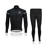 [Morethan] モーゼン サイクル ジャケット 上下セット 秋冬用 ウインドブレーカー 防風 防寒 メンズ MT-WVP-003SET(ブラック, 2XL)