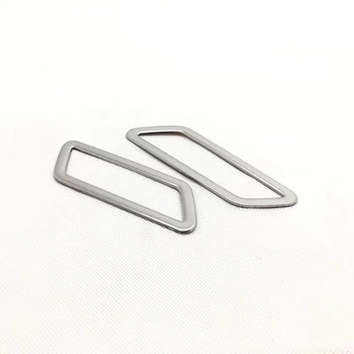 Marco Aire Acond Coche Decoración Interior Cubierta Salida Ventilación Aire Acondicionado Superior Delantero Compatible Con VW Para T-Roc 2017-2025(Silver)