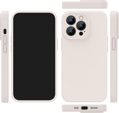 Image of DIZORO Compatible for iPhone 16 Pro Max Case 6.9, Slim Liquid Silicone 3 Layers Full Covered Soft Gel Rubber Phone Case Protective Cover 6.9 Inch - Stone