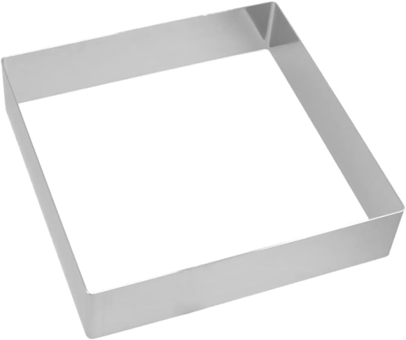 VICASKY Stainless Steel Square Mousse Ring Cake Cutter Pastry Baking Mold for DIY Mousse Cake Cookie Dough Fondant Bread and Sandwiches