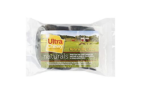 Ultra Chewy Natural Dog Treats, Cow Hooves From Brazil, Made In Usa, Premium All Natural Ingredients, Long Lasting Dog Chew, Promotes Dental Health, Odor Free (4 Pack) #TOP2