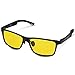 Produktbild Navaris Nachtsichtbrille zum Autofahren - Nacht Brille für Herren und Damen - polarisiert UV400 Gelbfilter - gelbe Gläser ohne Sehstärke