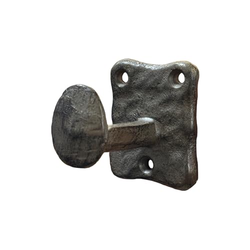 KOXHERO Rustic Cast Iron Railroad Spike Wall Hook, Heavy Duty
