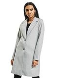 98% Polyester, 2% Elasthan ONLY Damen Kurzmantel Carrie Bonded 15213300 light grey melange XL