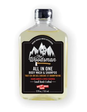 Walton Wood Farm, All in 1, Men's Body Wash & Shampoo: (The Woodsman, 12 oz)