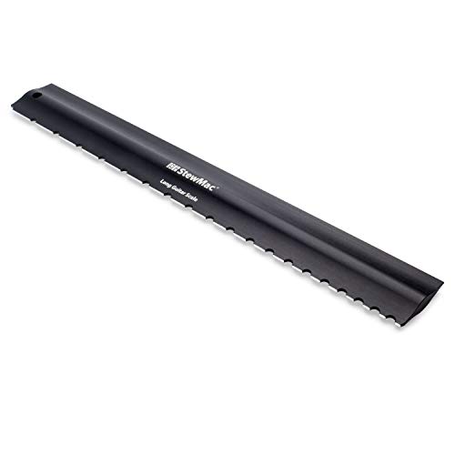 StewMac 2-in-1 Precision Notched Straightedge for Guitar