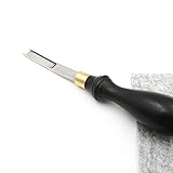 Leather Craft Edge Beveler 4/6/8/10MM Wide Mouth French Edger Skiving Tool Leather Edge Trimmer with...