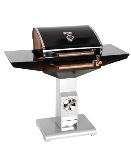 CoalMaster eVent+ - Barbacoa de carbón con ventilador y estantes laterales