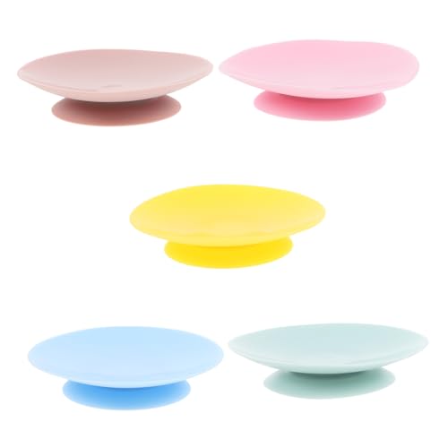 NULYLU 安定したダイニングボウルパッド 5個入り シリコン製 子供用プレート固定パッド 非食器用レスト 家族での使用に最適