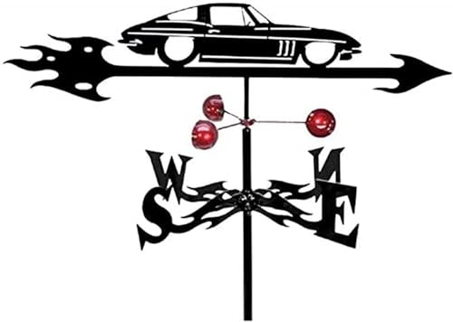 Weather Vanes Wind Direction Indicator Stainless Steel Measuring Tools Weathercock for Outdoor Animal Bracket Decor Craft-M