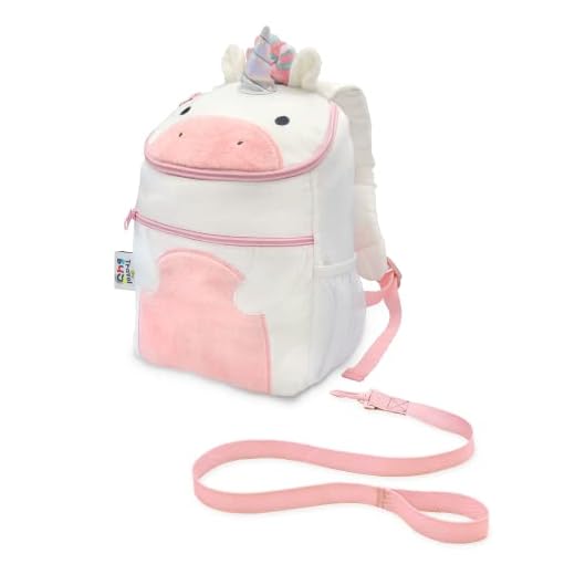 Travel Bug Toddler Safety Backpack Harness with Removable Tether (Unicorn)