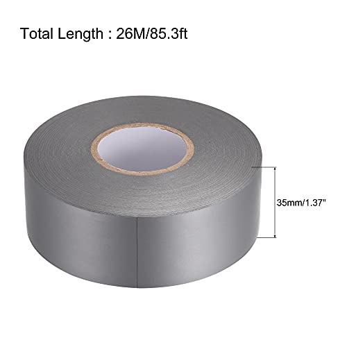 Image of uxcell Insulating Tape 35mm Width 26M Long 0.26mm Thick PVC Electrical Tape Grey