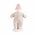 Produktbild Llorens 1063210 Puppenkleidung für 30 bis 32cm Puppen, beiges Pyjama Set mit Blümchen, Puppenschlafanzug mit rosa Schlafmütze, Puppenzubehör