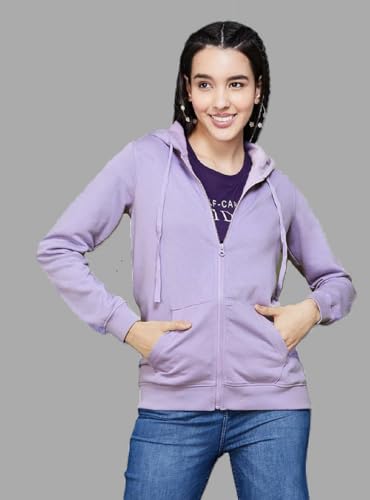 Image of ADBUCKS Women's Cotton Winter Jacket Sweatshirts Casual Drawstring Clothes Zip Up Hoodie With Front Pocket Ii Womens Hoodies Ii Womens Jacket Ii Winter Sweater Hoodie For Women & Girls