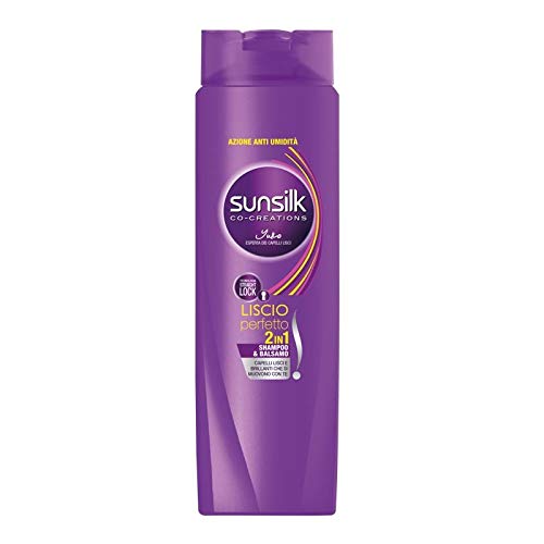 Sunsilk Shampoo und Haarspülung 2 in 1 für glattes Haar, 6 x 250 ml.