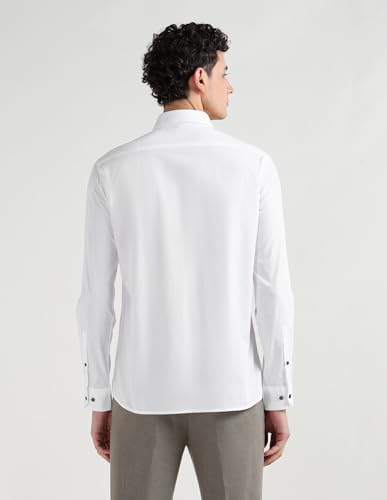 Image of Arrow Classic Slim Fit Mens Formal Shirt - 100% Cotton, Breathable & Comfortable, Full Sleeves Shirts for Men