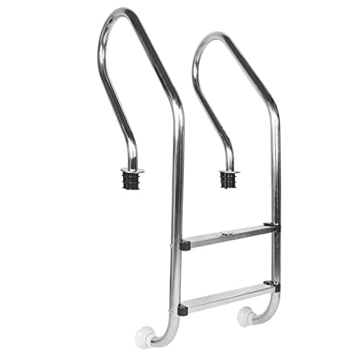 Escalera para piscina 2 peldaños acero inoxidable miniatura 5