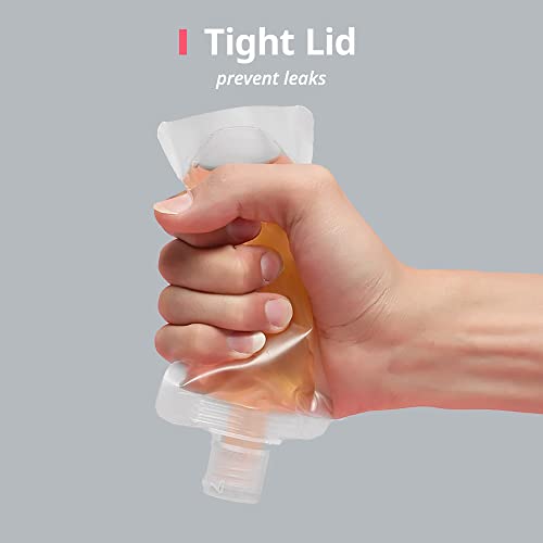Mulaibdin 15 Pcs Travel Pouches for Toiletries Travel Bottles for Toiletries with Labels Leakproof Travel Containers for Liquids 100ml - Image 2