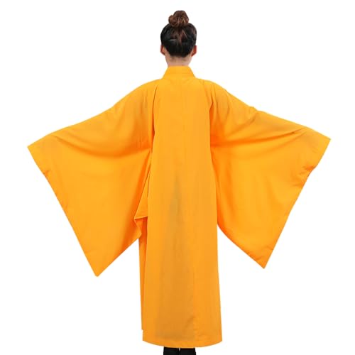 Kung Fu Robe Costum Long Cotton Monk Robes Buddhist Clothes4