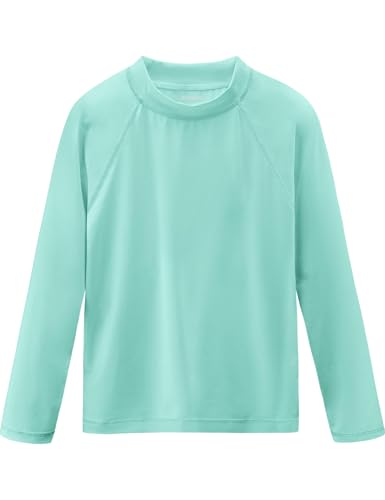 Image of Boys Rash Guard Swim Shirts Long Sleeve UPF 50+ Swimwear Toddler Kids Sun Protection SPF Water Surfing Swimming Shirts 0-16Y