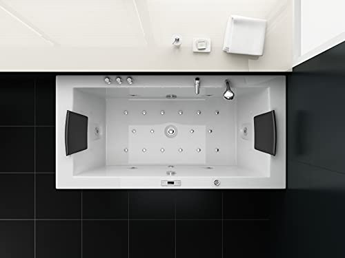 Jet-line-Banera-de-hidromasaje-Whirlpool-Villa-Eugenie-II-iluminacion-LED-en-Cada-Boquilla-SPA-Cuarto-de-bano