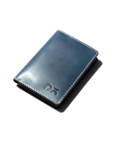 Image of DailyObjects Deep Navy Log Bi-Fold Leather Wallet