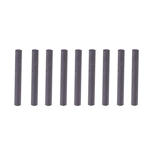 VILLFUL 10pcs Electrode Tube Bar Graphite Rod Black for Metallurgy Electrode Cylinder Fiberglass Rods Carbon Fiber Tube Lace Headbands for Women Electrolysis Pro Carbon Fiber Rod
