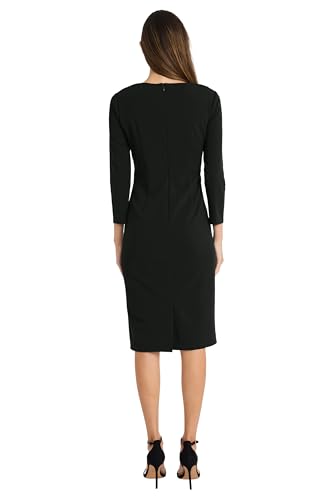 Image of Maggy London Womens Scuba Crepe Pleat Tuck Waist DressDress