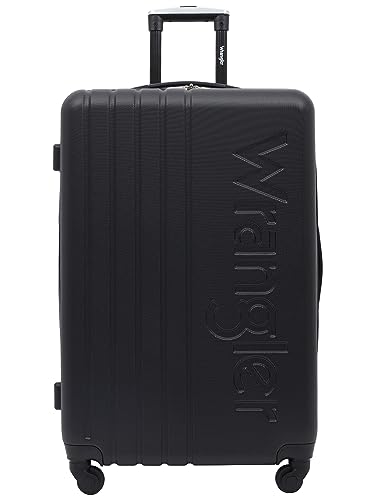 Image of Wrangler Quest Luggage Set, Black, 3 Piece Set (28 inch /24 inch /20 inch)